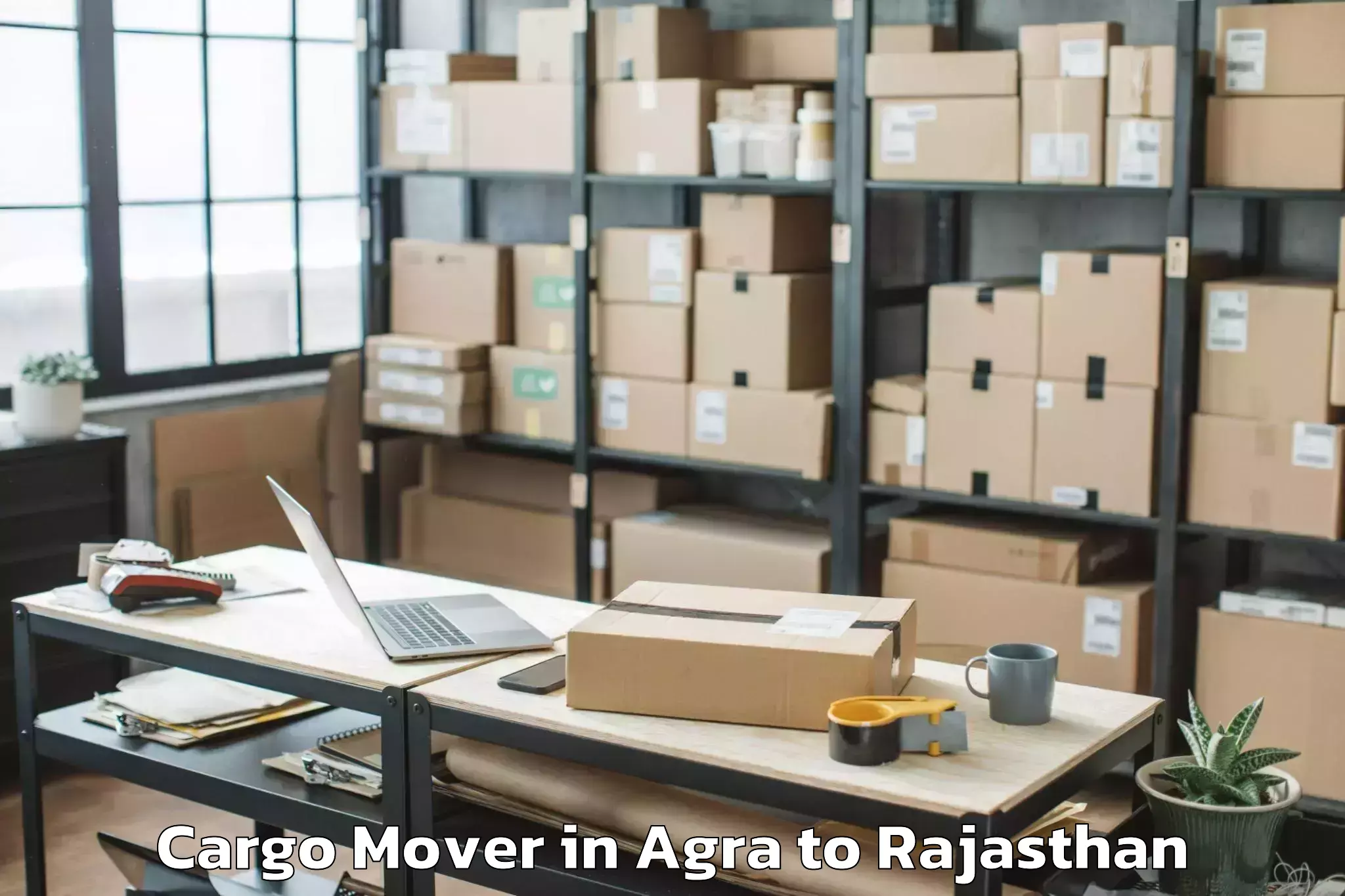 Get Agra to Sangam University Bhilwara Cargo Mover